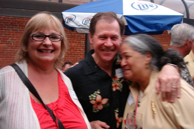 Peg Steen, John Houser and Sherry Cooley