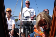 Deb's
                  husband, Jim LaPierre takes the helm to bring us home